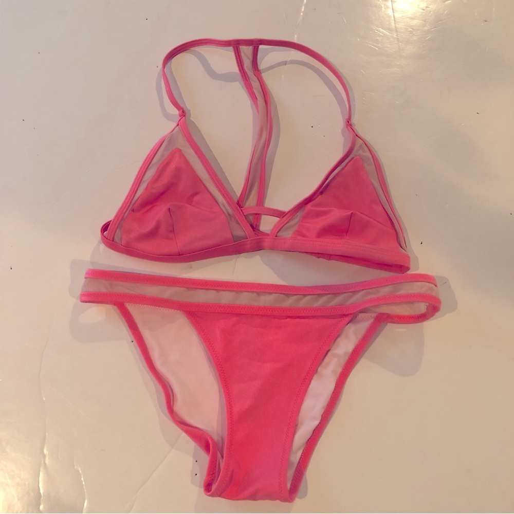 PINK Victoria’s Secret Peach Mini BIKINI S